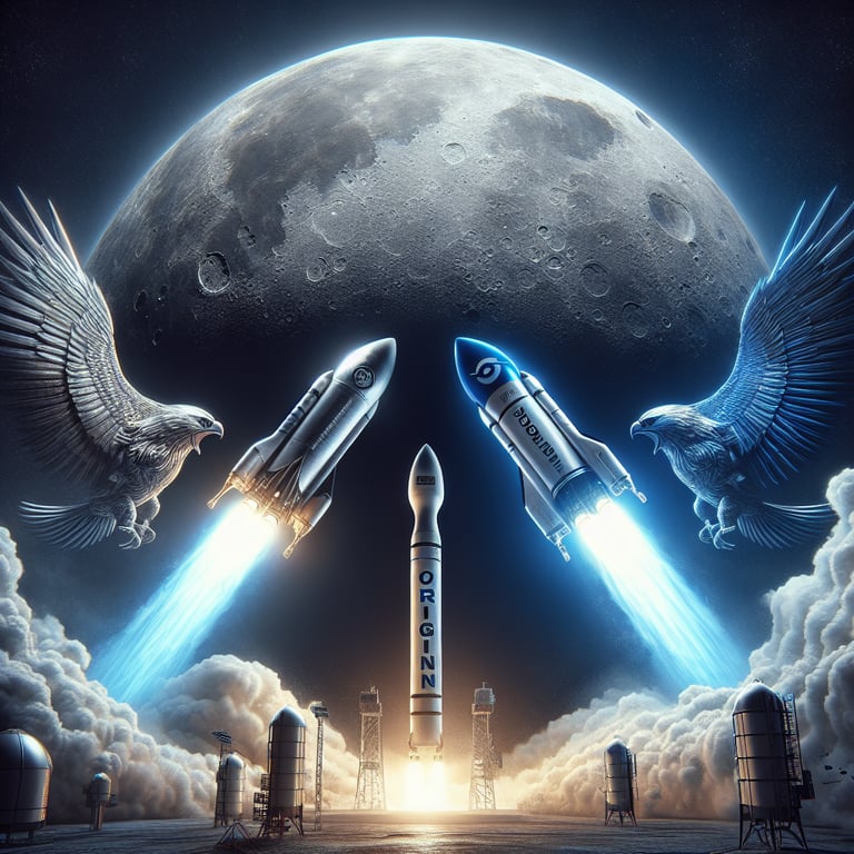 Elon Musk and Jeff Bezos Intensify Space Race for Lunar Dominance