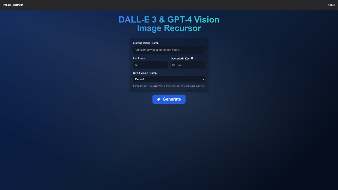 Image Recursor