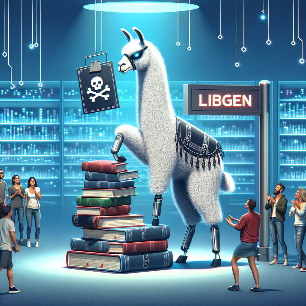 Meta's Llama AI Stirs Controversy with LibGen's Pirated Books