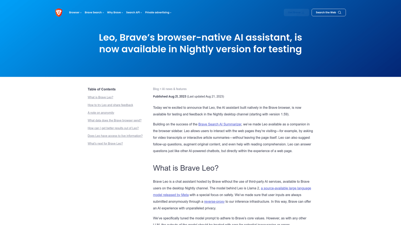 Brave Leo