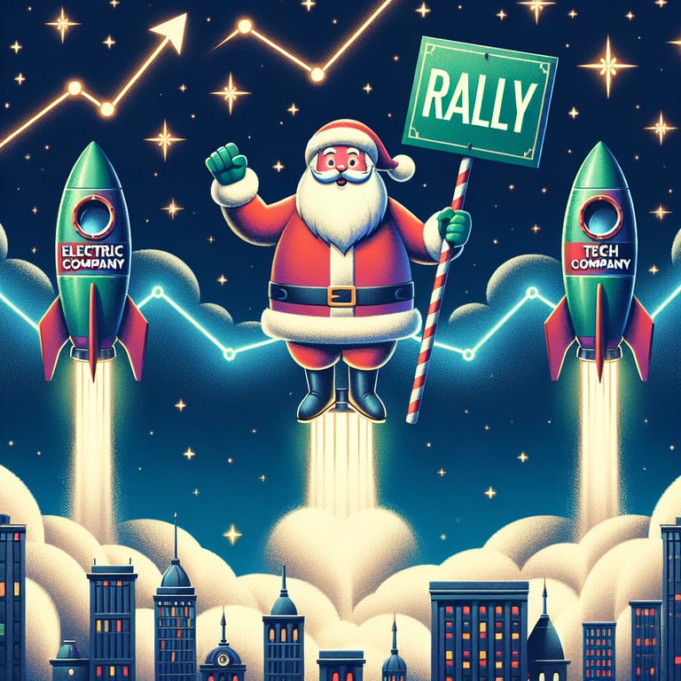 Santa Claus Rally Brings Cheer to Nasdaq: Tesla Rockets, Nvidia Flashes Bullish Signals