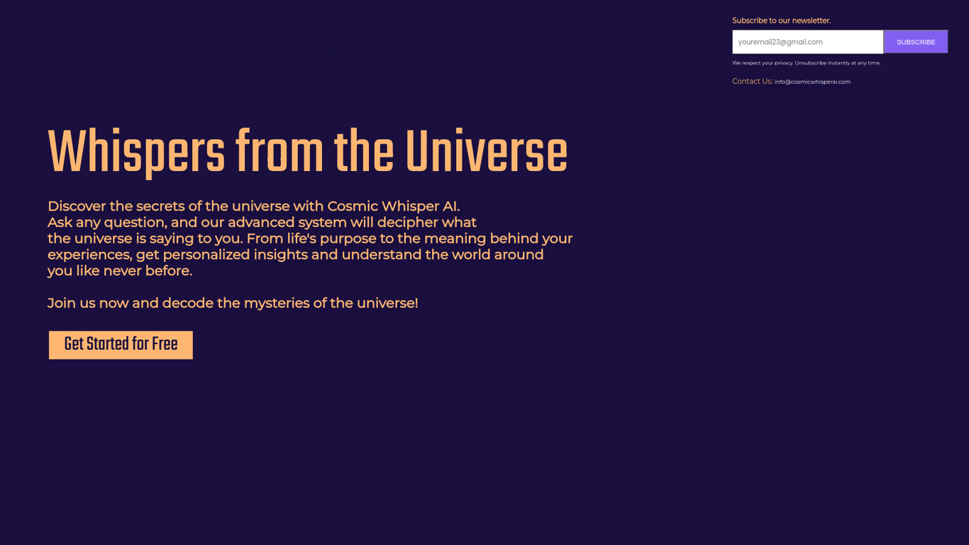 Cosmic Whisper AI