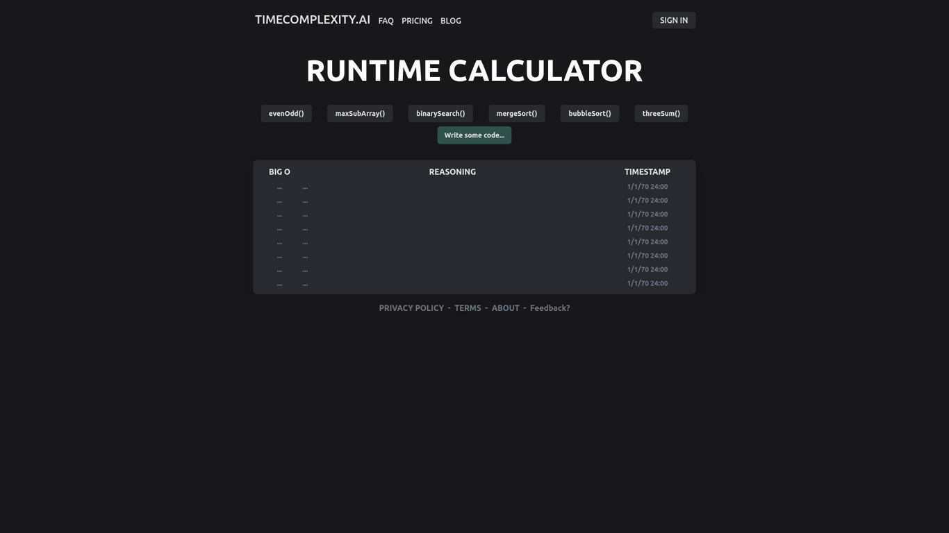 Timecomplexity
