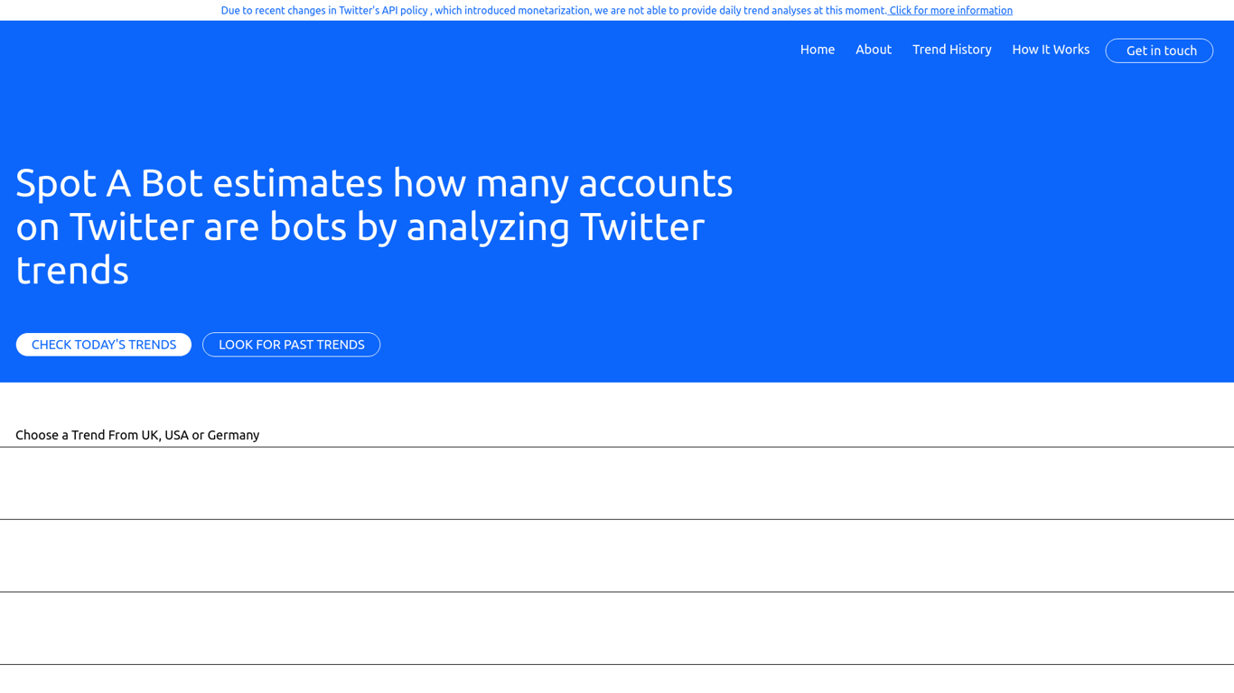 Spot a bot