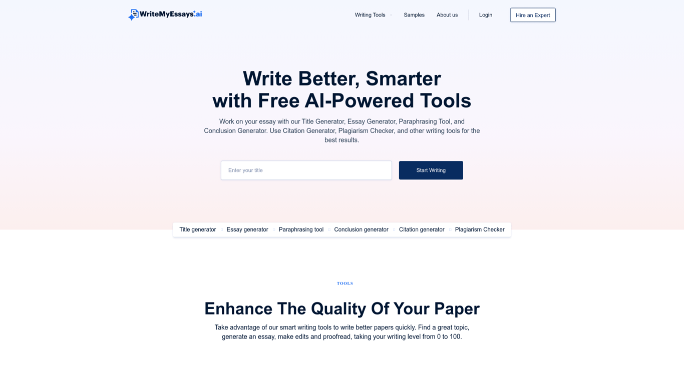 Write My Essays AI