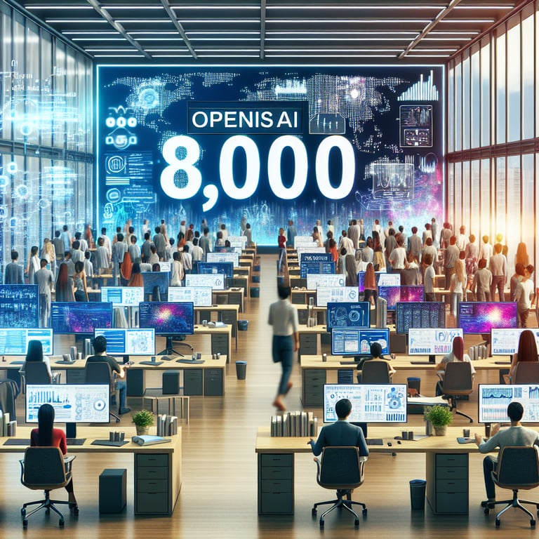 OpenAI Sets Ambitious Expansion Plans: Targets 8,000 Employees by 2026!