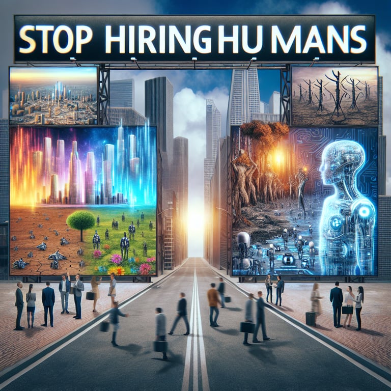 Brex's 'Stop Hiring Humans' Billboards Spark AI Debate: Game-Changer or Dystopian Alert?