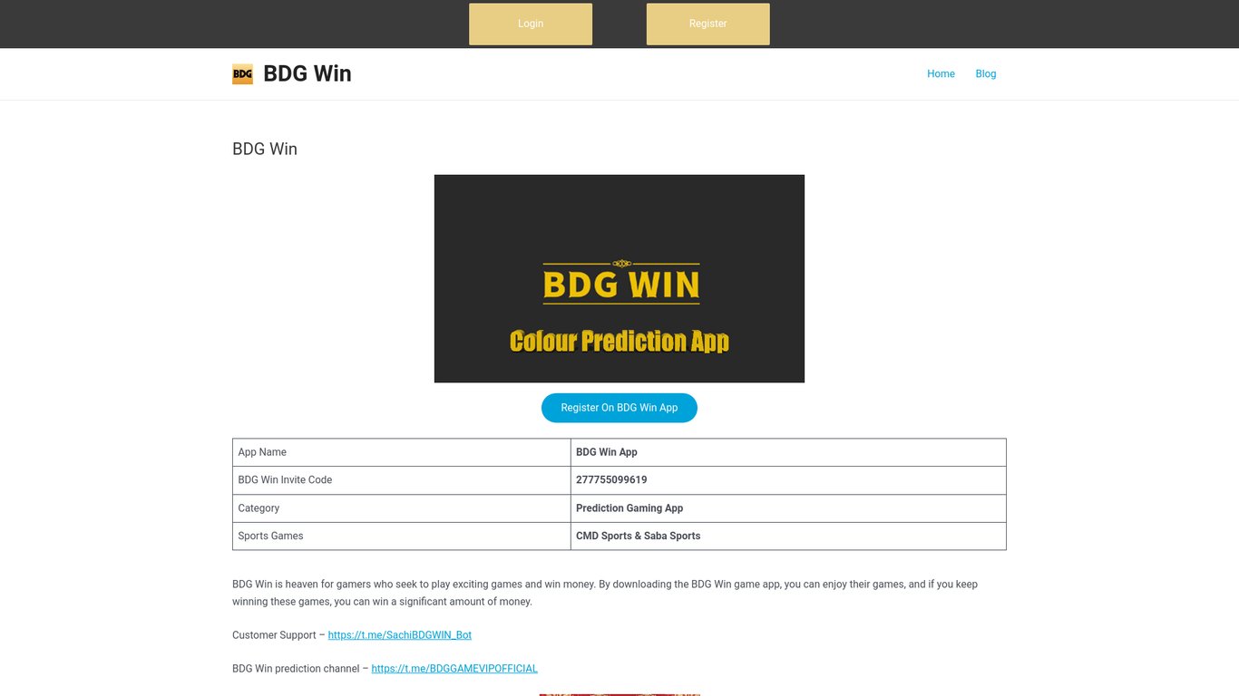 BDG Win