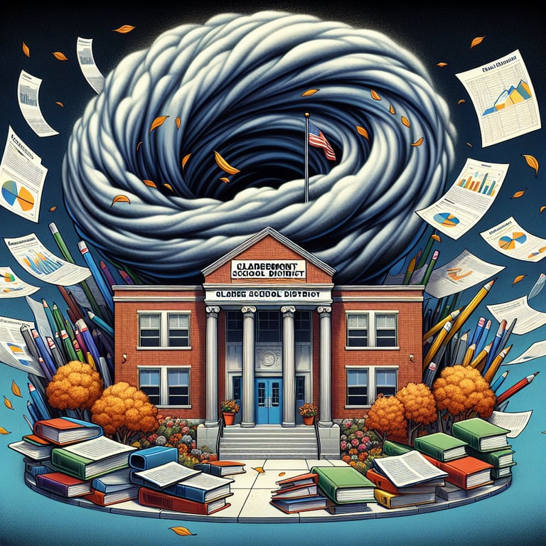 Claremont School District Grapples with Financial Turbulence Threatening Fall Semester