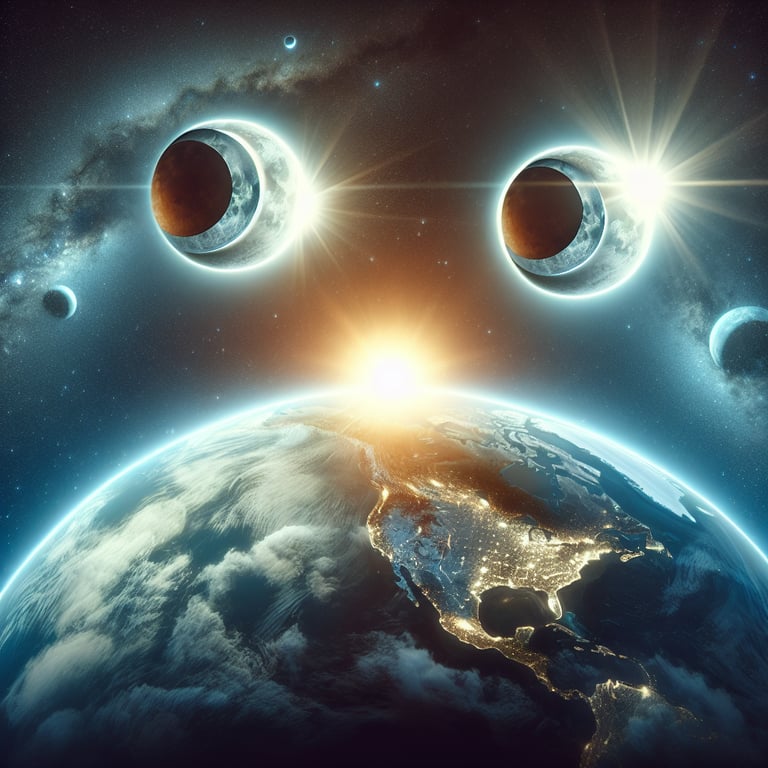 NASA's SDO Captures Double Lunar Magic: Two Partial Solar Eclipses