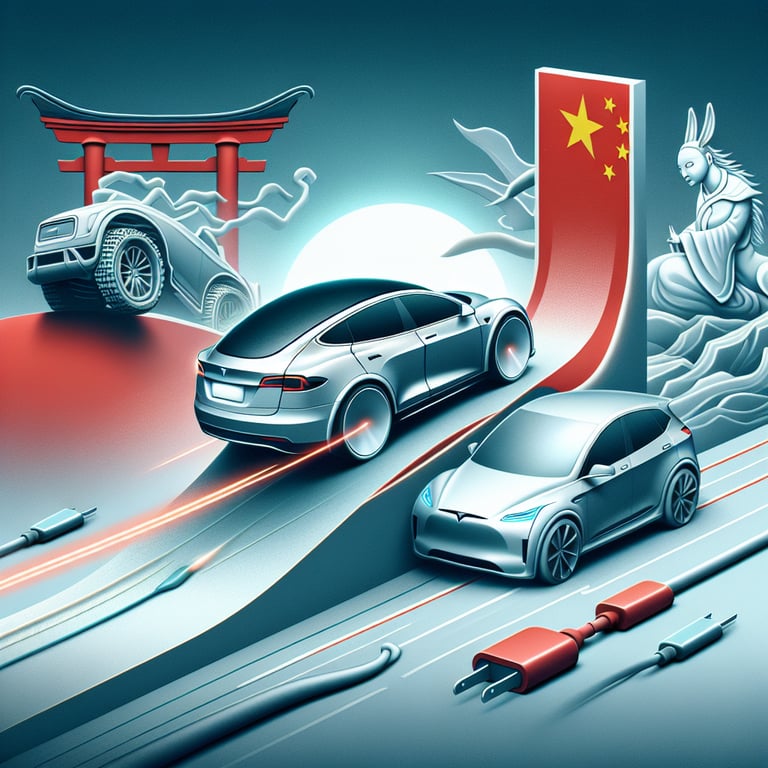Tesla Stumbles in China's Charged EV Arena as BYD Surges Ahead
