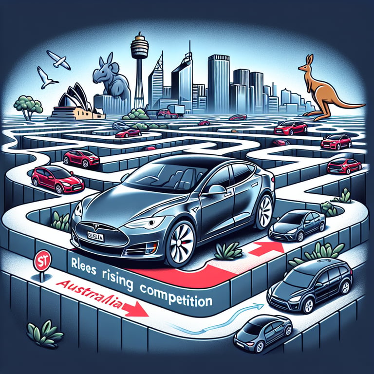 Tesla's Down Under Dilemma: Sales Drop Amid Rising Competition