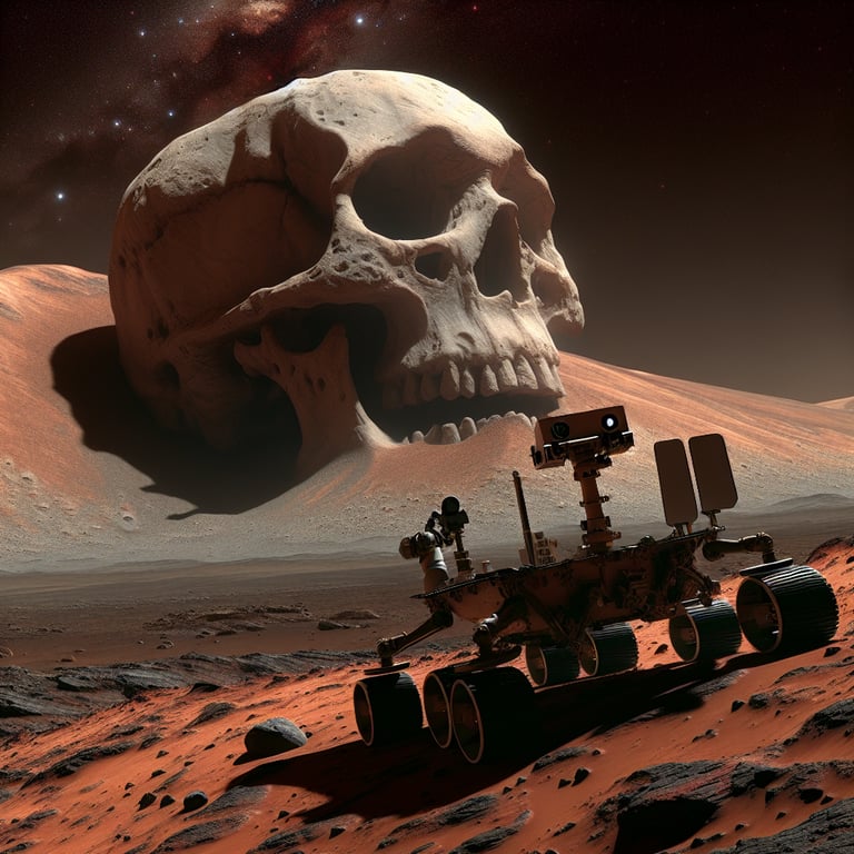 Perseverance Snaps a Spooky 'Skull Hill' on Mars!