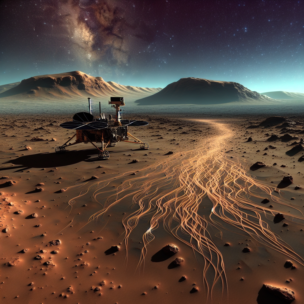 NASA's InSight Lander Captures Stunning Time-Lapse of Martian Dust Devil Tracks
