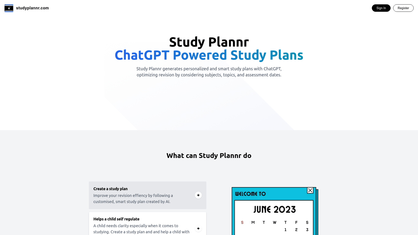 Thumbnail image for StudyPlannr