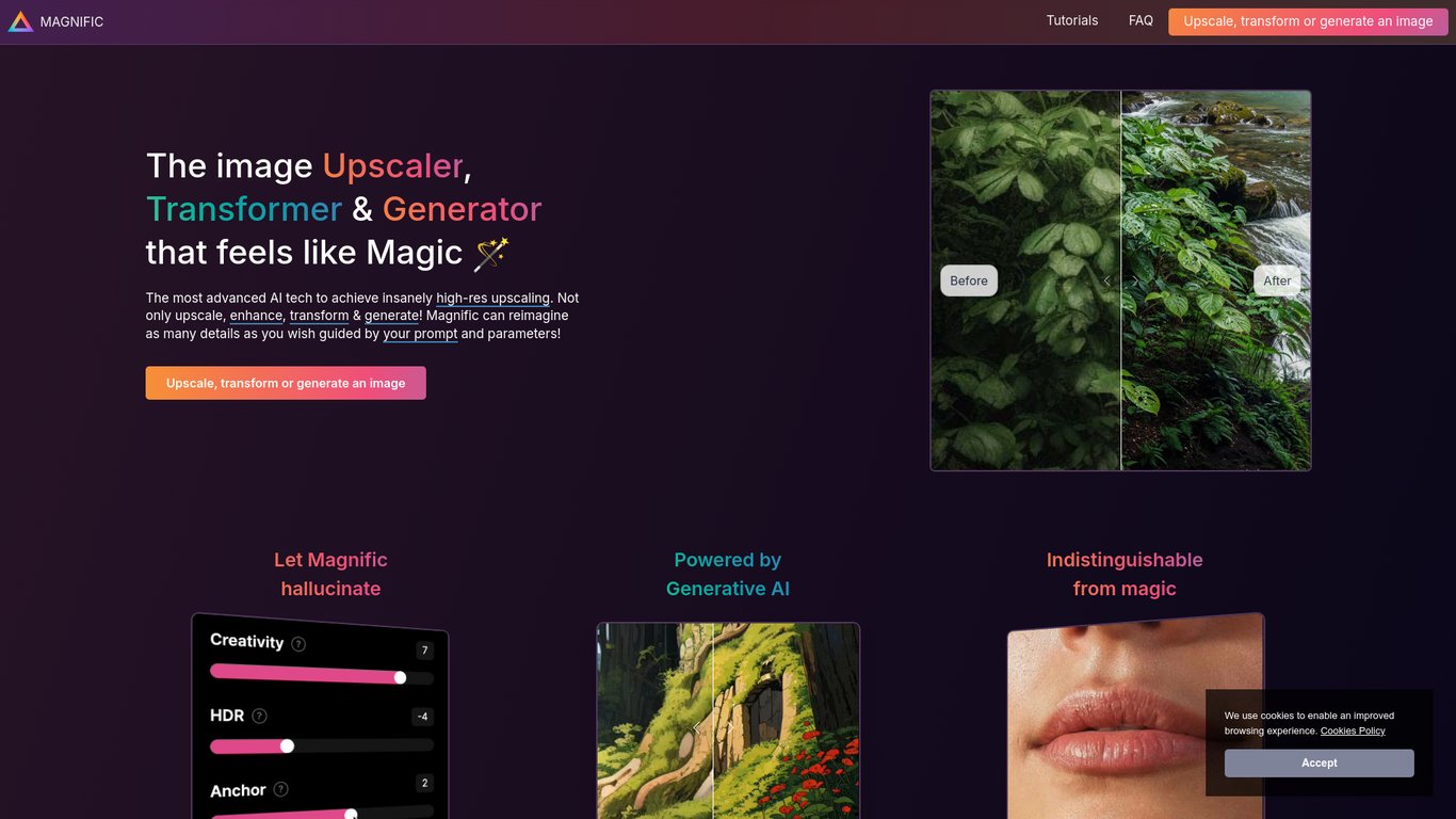 Thumbnail image for Magnific AI