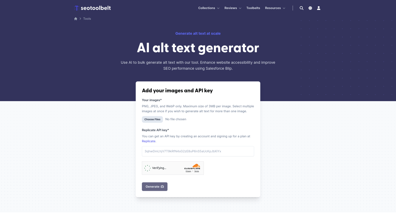 Alt text generator