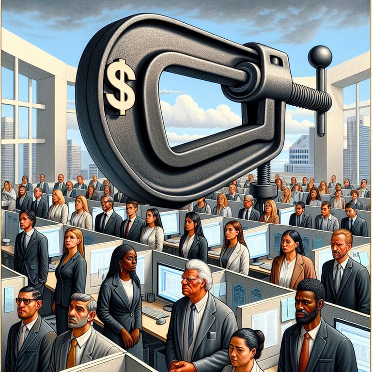 White-Collar Workers Face Major Pay Cuts as Job Market Tightens