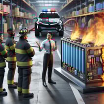 Tesla Takes Charge: Training Firefighters for Hotter, Longer-Lasting Lithium-Ion Battery Blazes