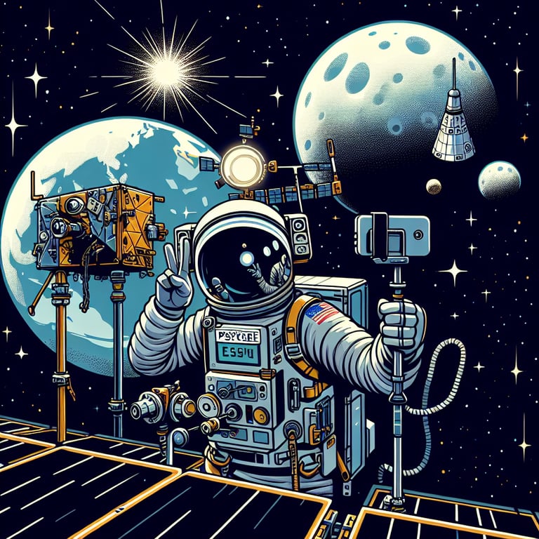 NASA's Psyche Mission: A Cosmic Selfie Session with Earth and the Moon!