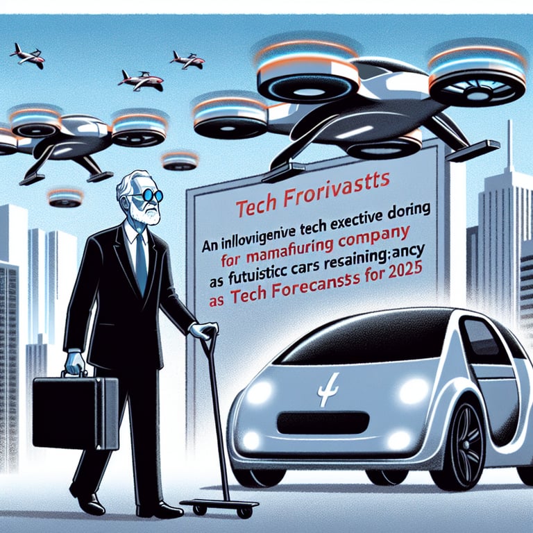 Elon Musk Steps Down from Tesla as Flying Cars Ascend: Tech Predictions for 2025