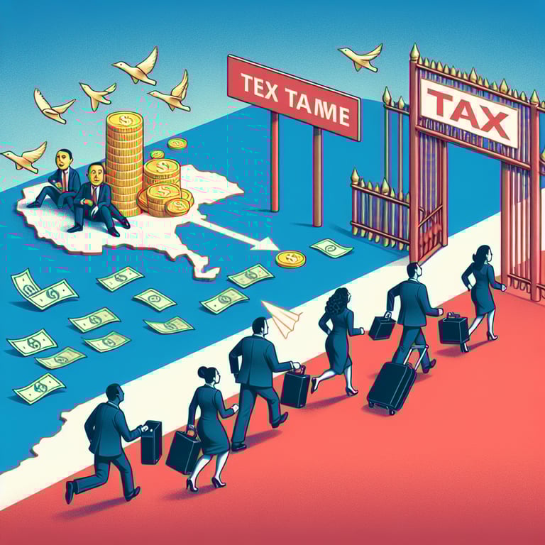 Billionaires Bolt from Blue States: Tax Hikes Propel Migration to Red States