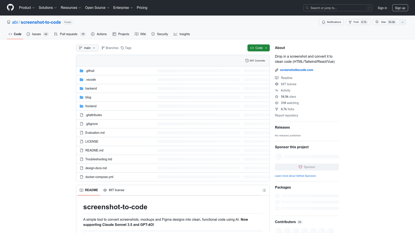 Screenshot To Code