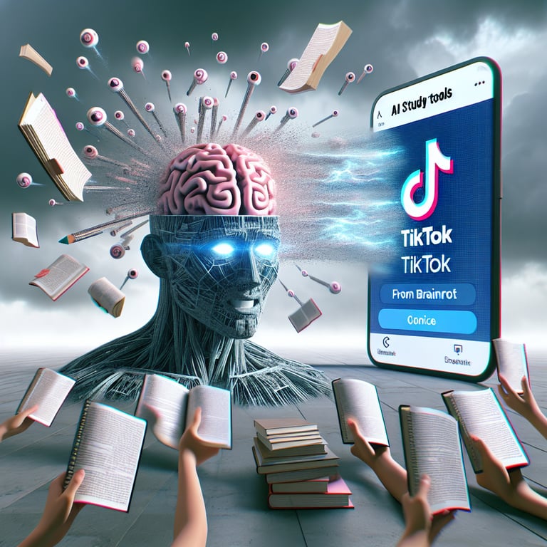 AI Study Tools' Storm TikTok: From 'PDF to Brainrot'!