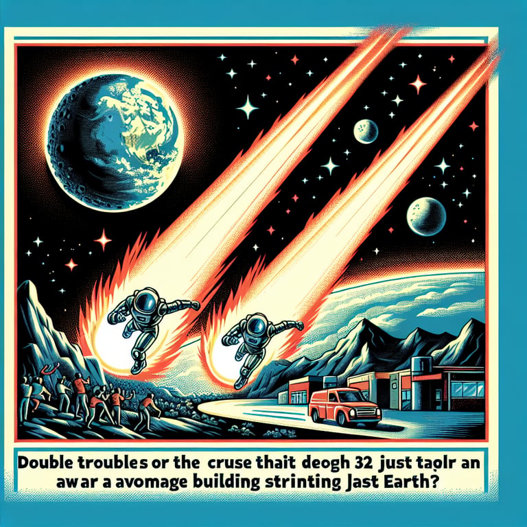 Double Trouble or Just Plain Fun? Asteroids 32 Times the Height of George Washington Zip Past Earth!