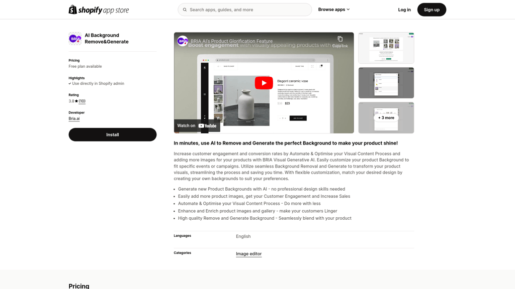 Thumbnail image for Bria.ai | Shopify App