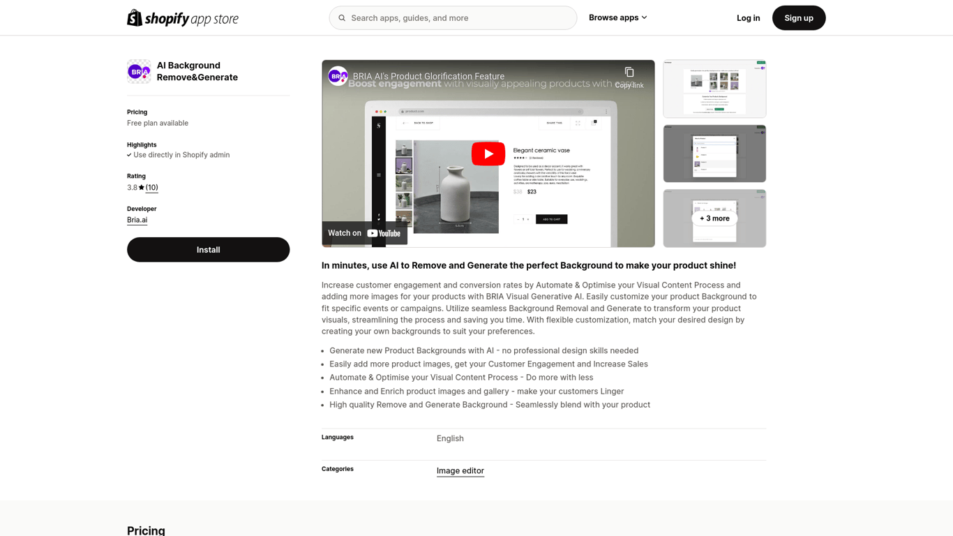 Bria.ai | Shopify App