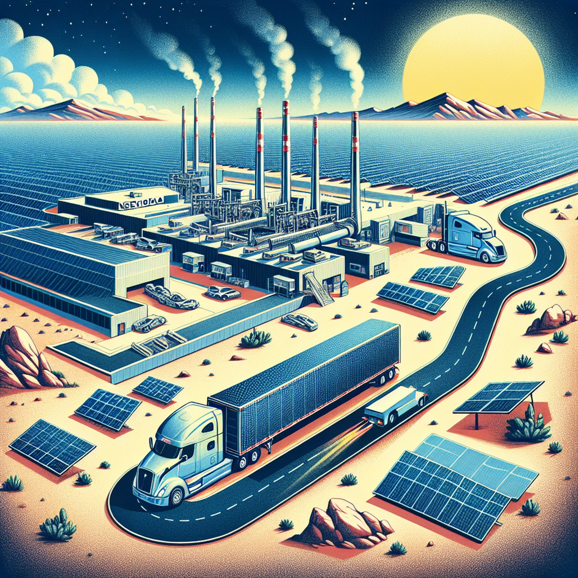 Tesla's New Semi Truck Factory Powers Up in Nevada!