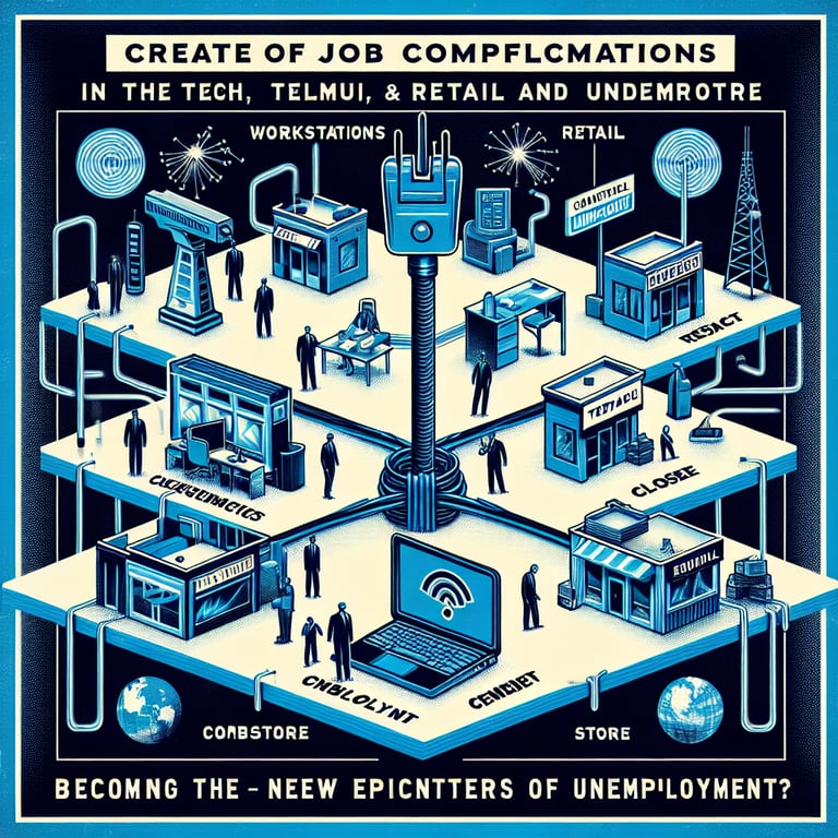 American Job Woes: Are Tech, Telecom, and Retail the New Unemployment Epicenters?