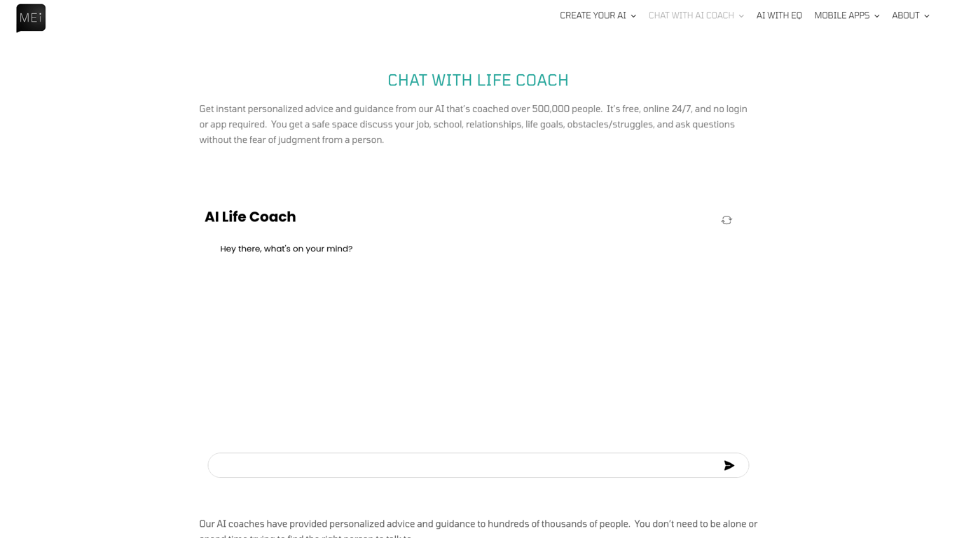 Chat with AI Life Coach