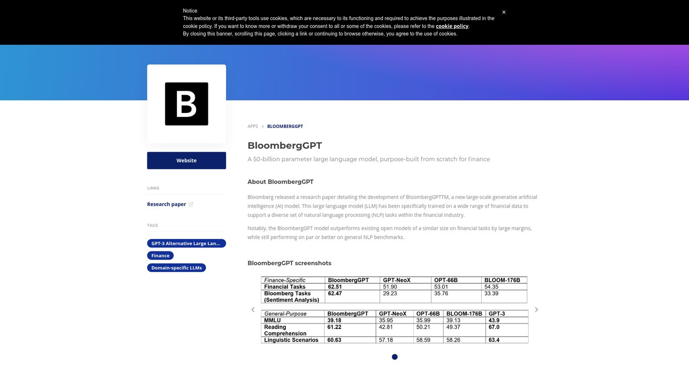 BloombergGPT | GPT-3 Demo
