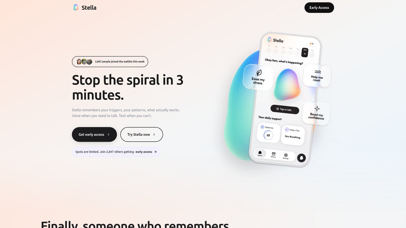 Stella - AI Anxiety Companion