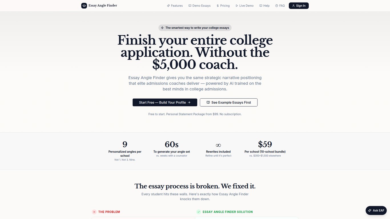 Essay Angle Finder