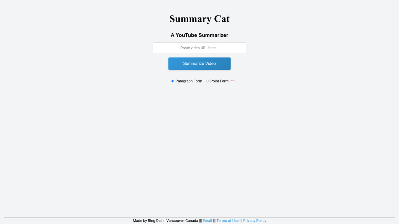 Summary Cat