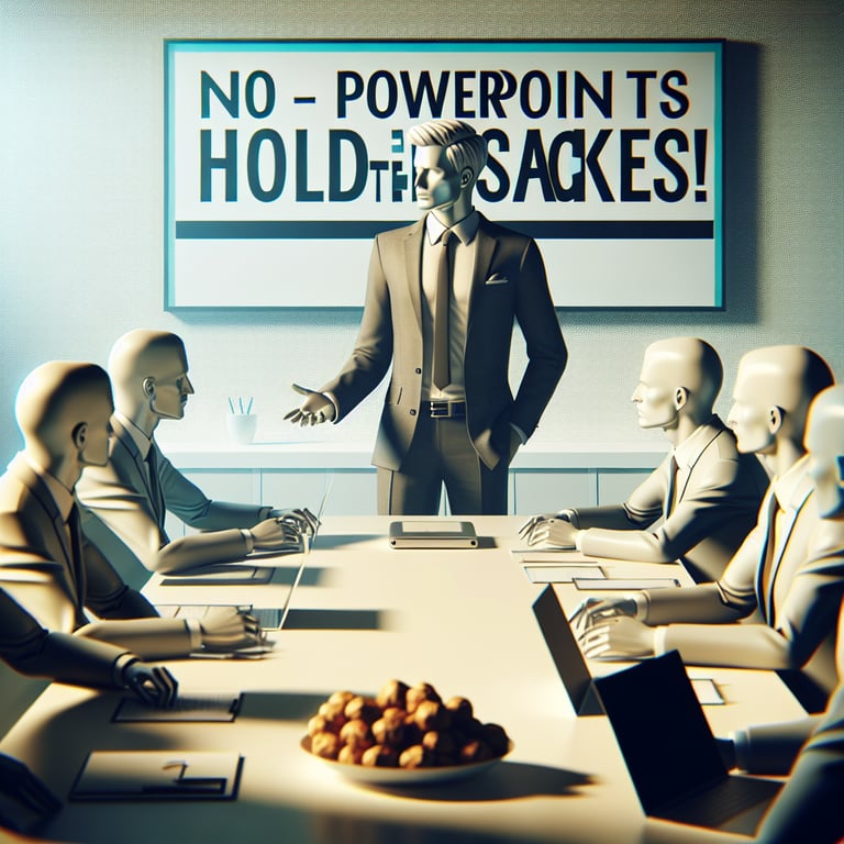 Elon Musk's No-Nonsense Meeting Rules: No PowerPoints and Hold the Snacks!