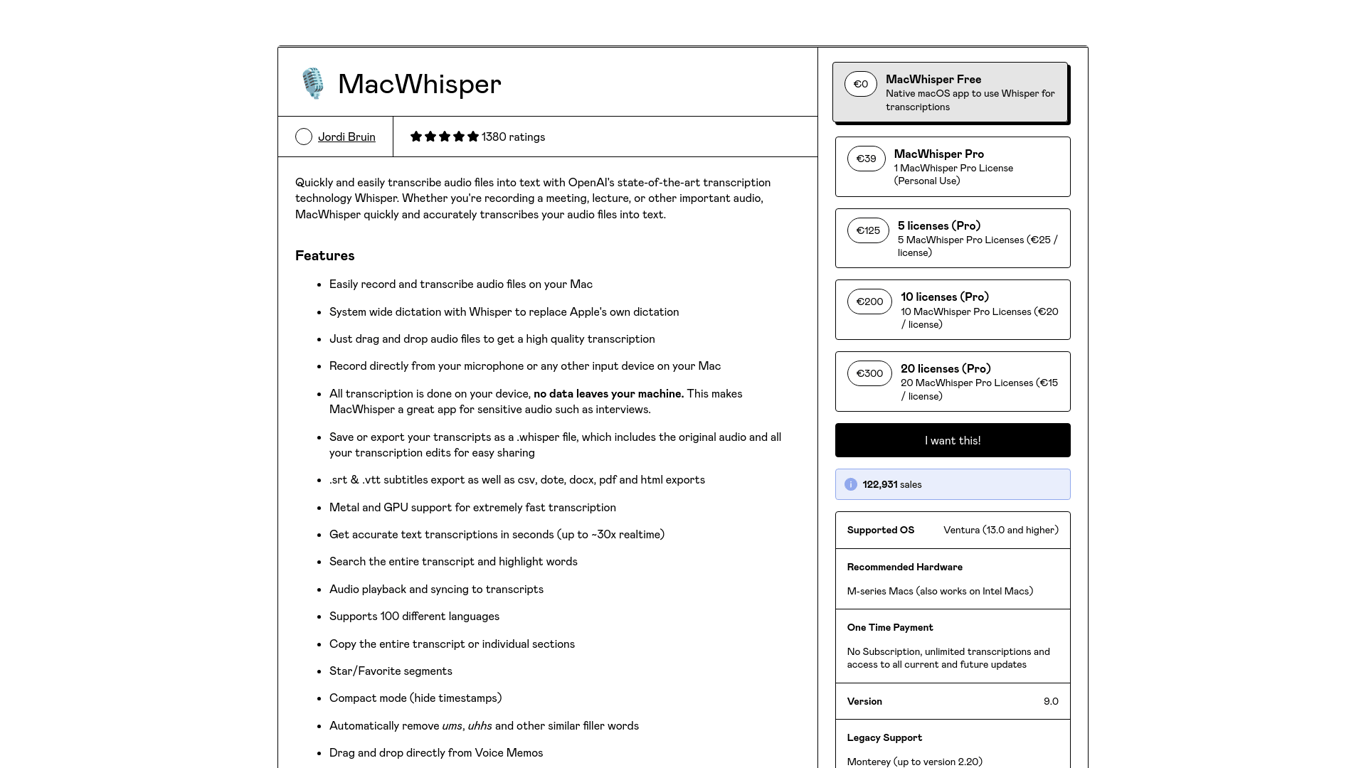 Macwhisper