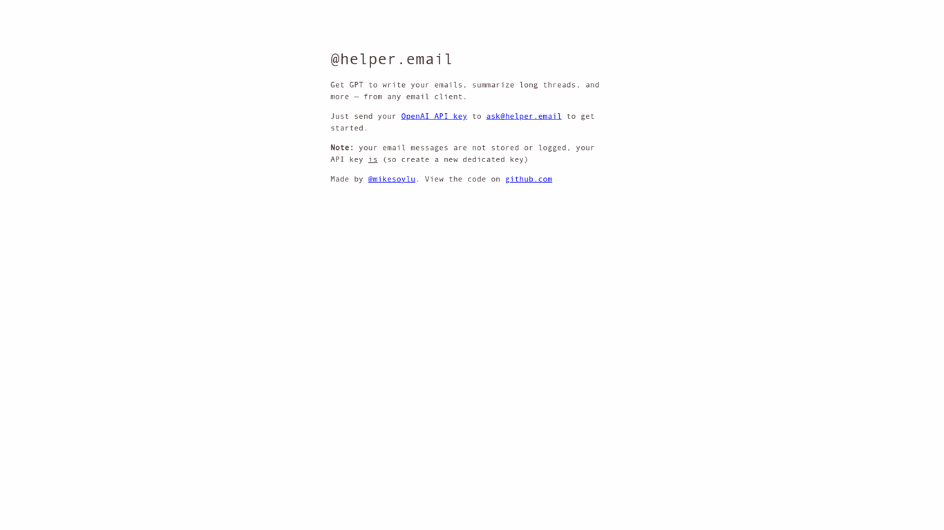 Helper.email
