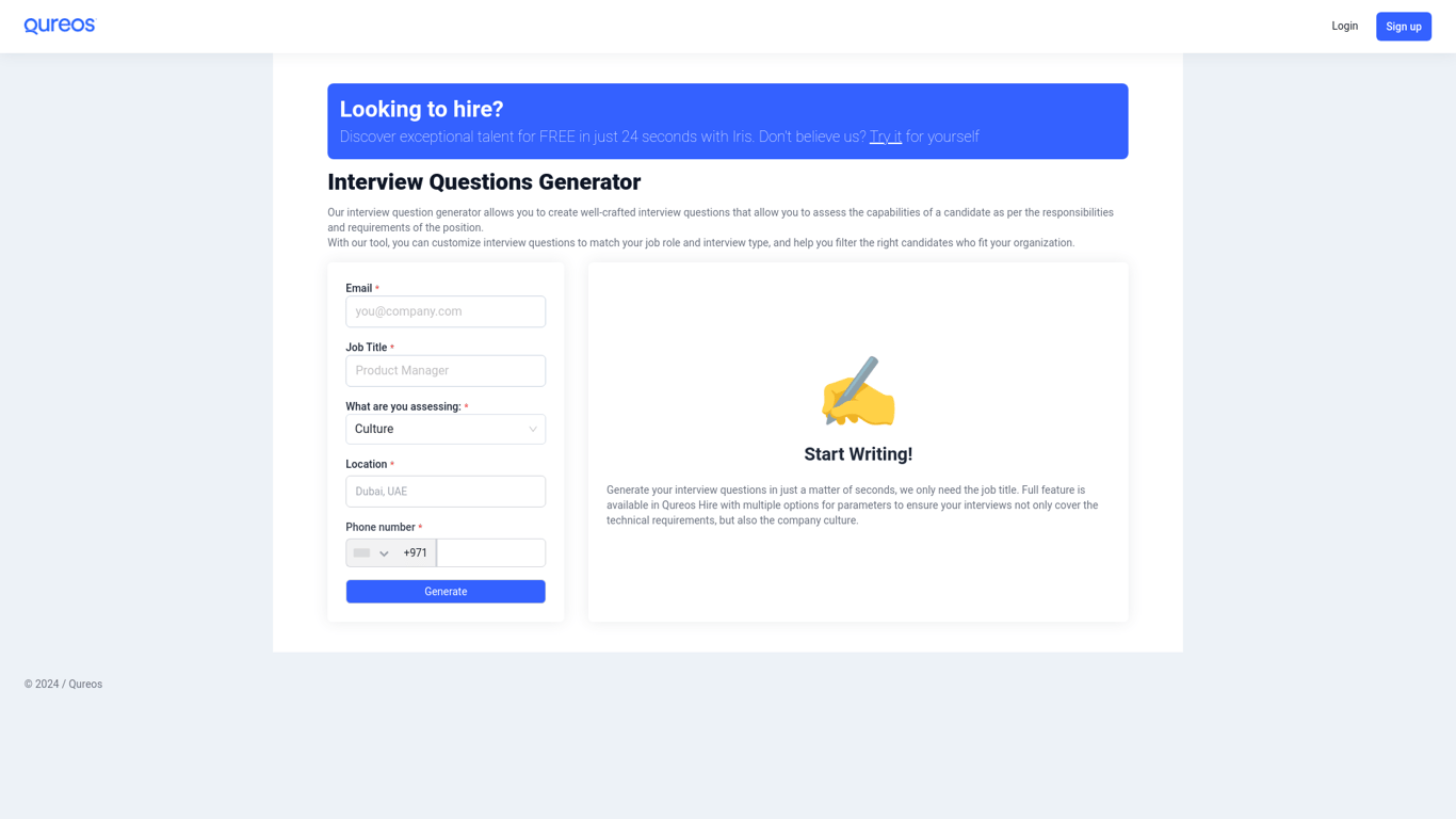 Interview Question Generator