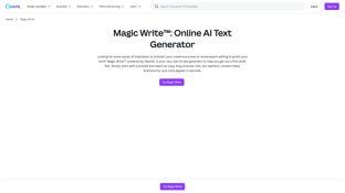 Canva Magic Write