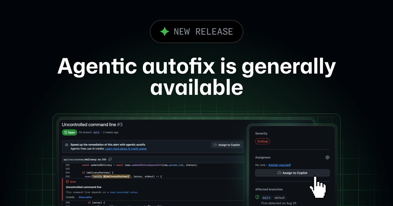 GitHub’s agentic autofix can repair 25 code-scanning alerts in one draft pull request