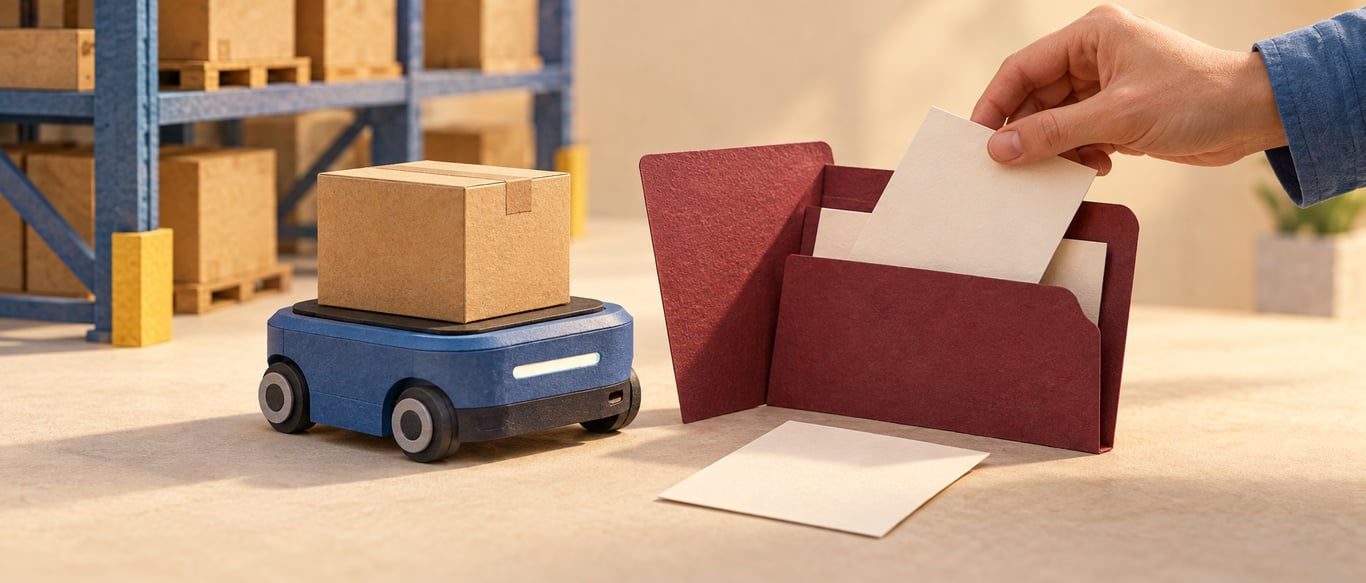 SAP outlines a loop from warehouse tasks to robots and back to business records