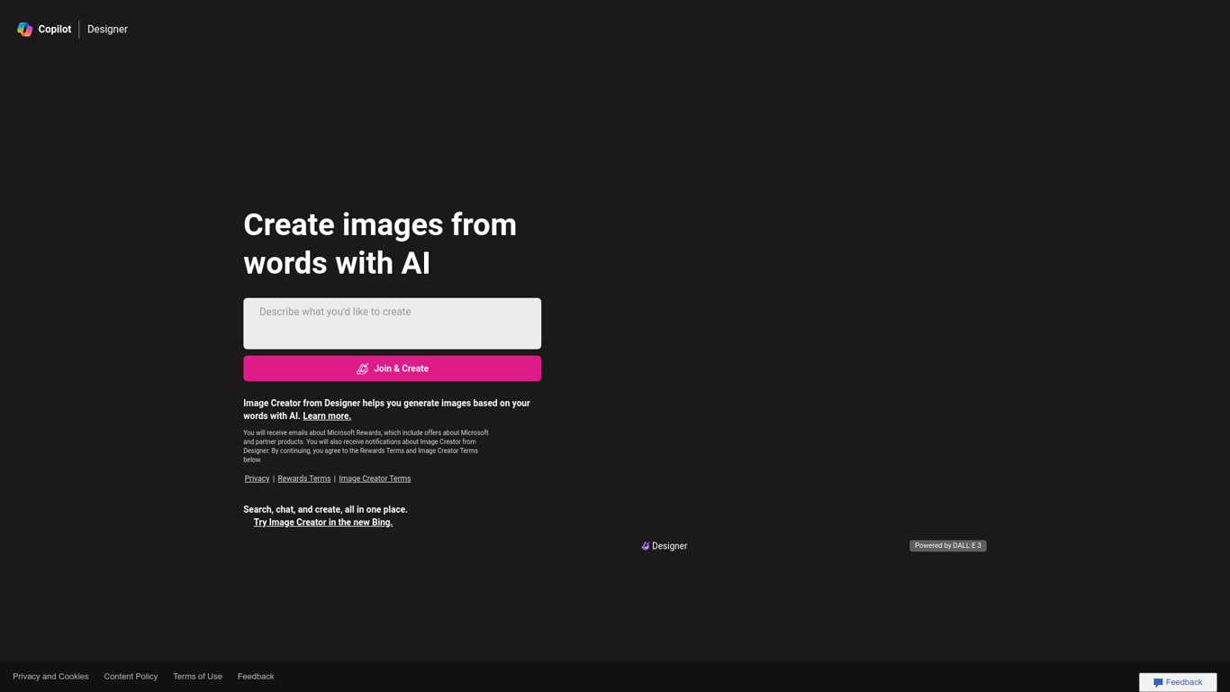 Bing Create