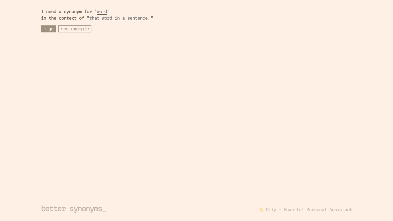 Thumbnail image for Better Synonyms