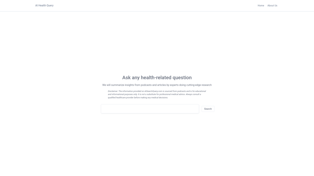Thumbnail image for AI Health Query