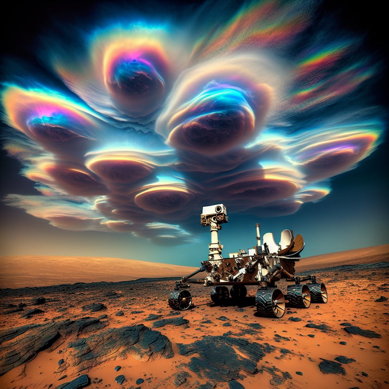 NASA's Curiosity Rover Captures Spectacular Iridescent Clouds on Mars