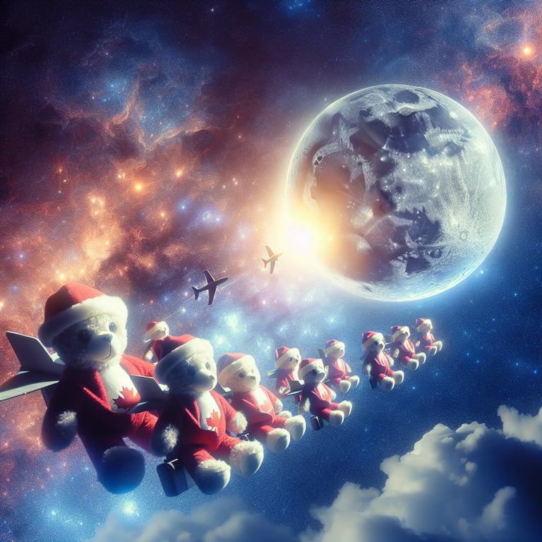 Canadian Creativity Takes Flight: Plush Passengers Eye the Moon!